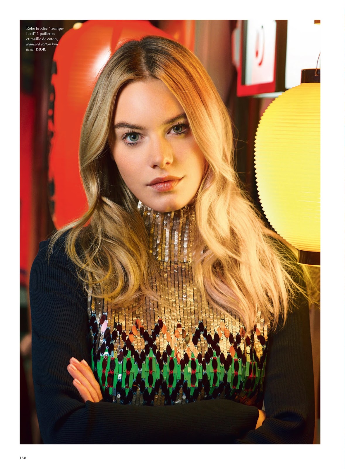 Camille Rowe in Air France Madame Magazine April/May 2015 by Ami Sioux