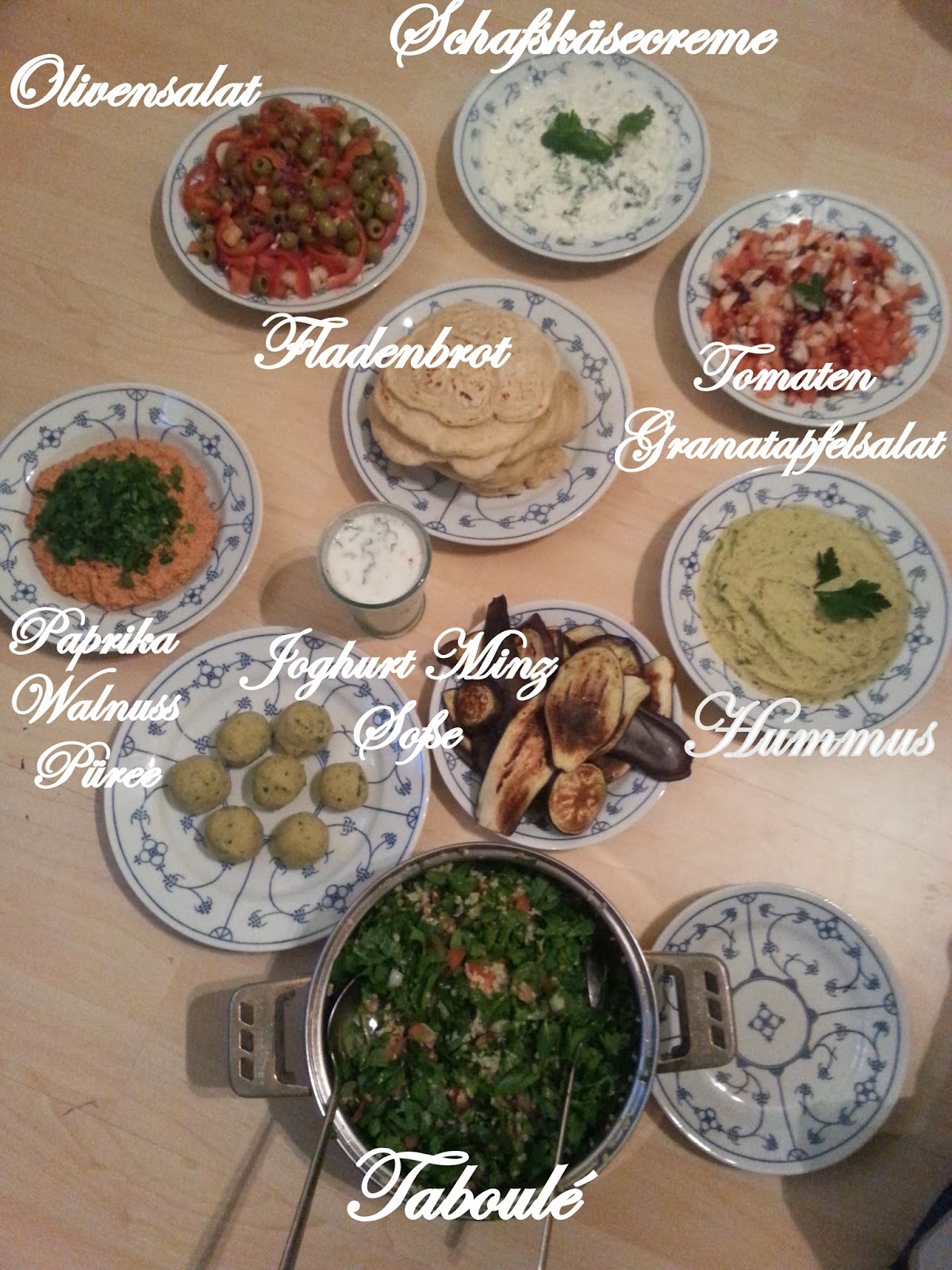 Gemischte Arabische Vorspeisen - Mezze