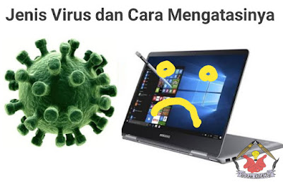 ilustrasi virus pada komputer