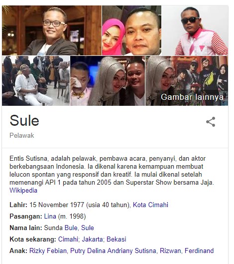 12 Fakta Menarik Tentang Sule Seorang Pelawak Indonesia