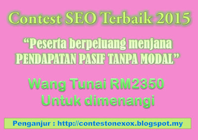 Jom Sertai Contest SEO Hadiah Lumayan
