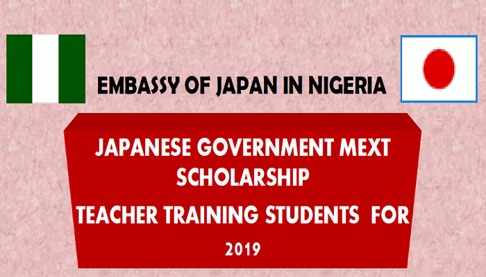 Japanese Government 2019 MEXT Teacher Training Students Scholarship