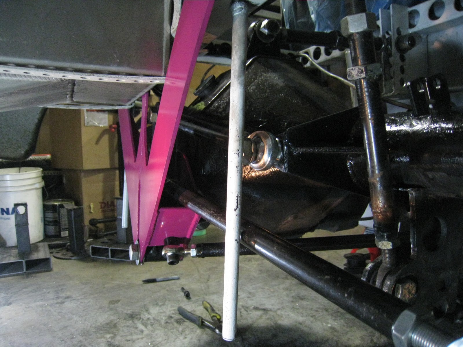 V8 Powered MGBGT Complete redesign of rear suspension