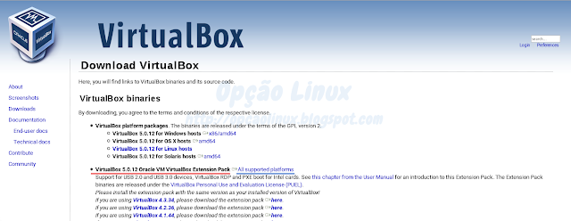 Oracle VirtualBox - Downloads