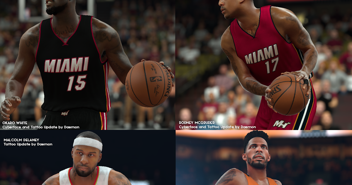 NBA 2K17 Okaro White, Rodney McGruder, Malcolm Delaney