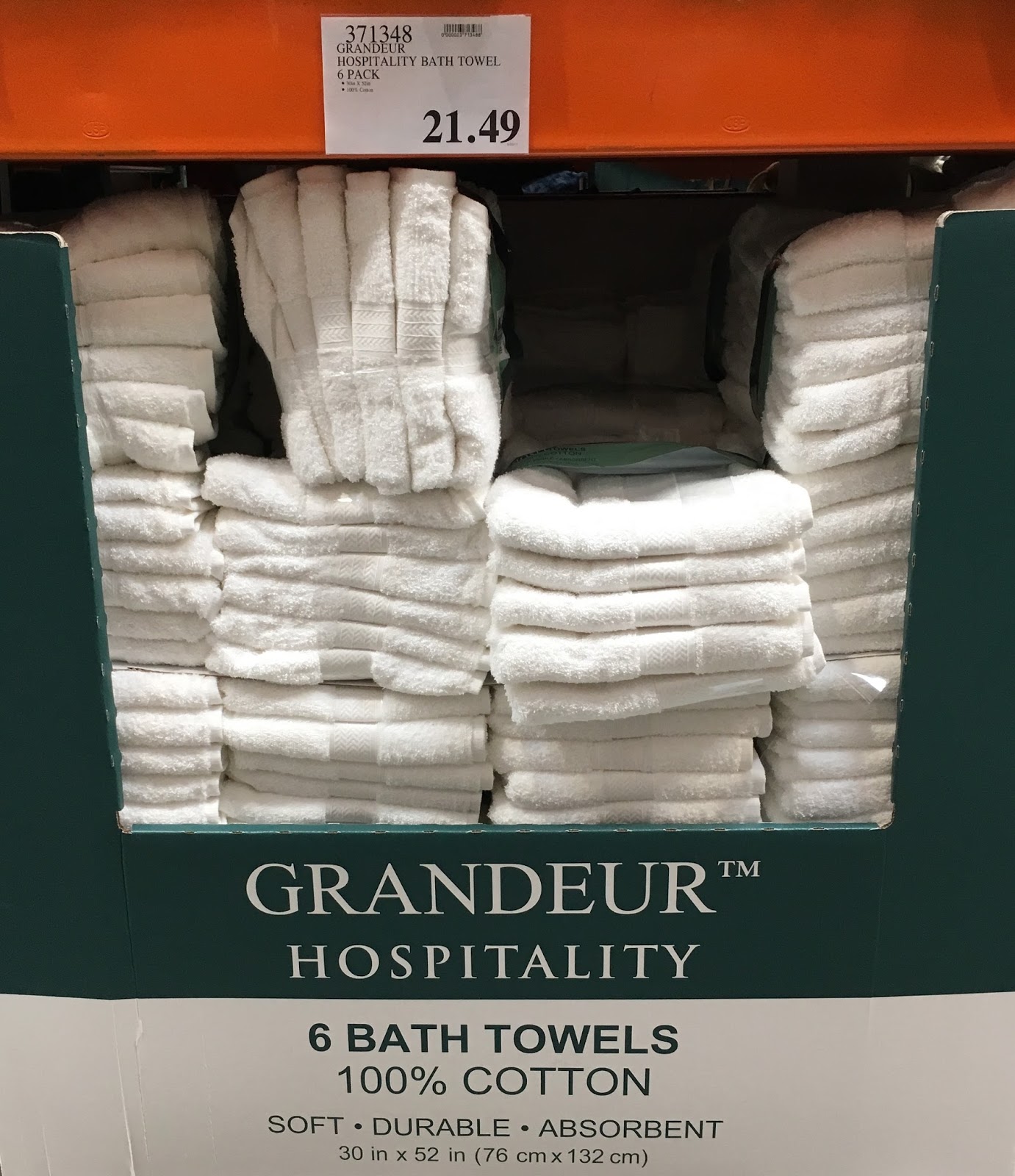 Grandeur Hospitality bath towels, Costco deals this week