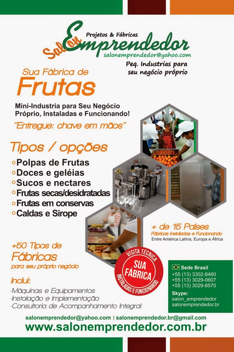 Fabricas p/ Processar Frutas