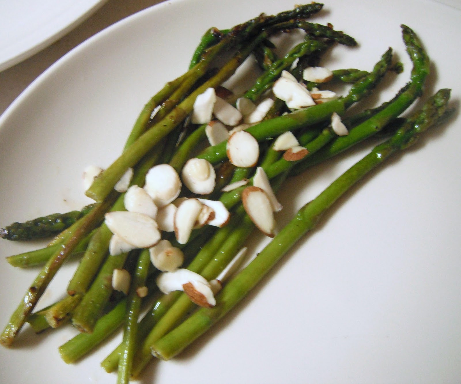 Healthy eating one day at a time Recipe 8 Asparagus and Almonds. The
