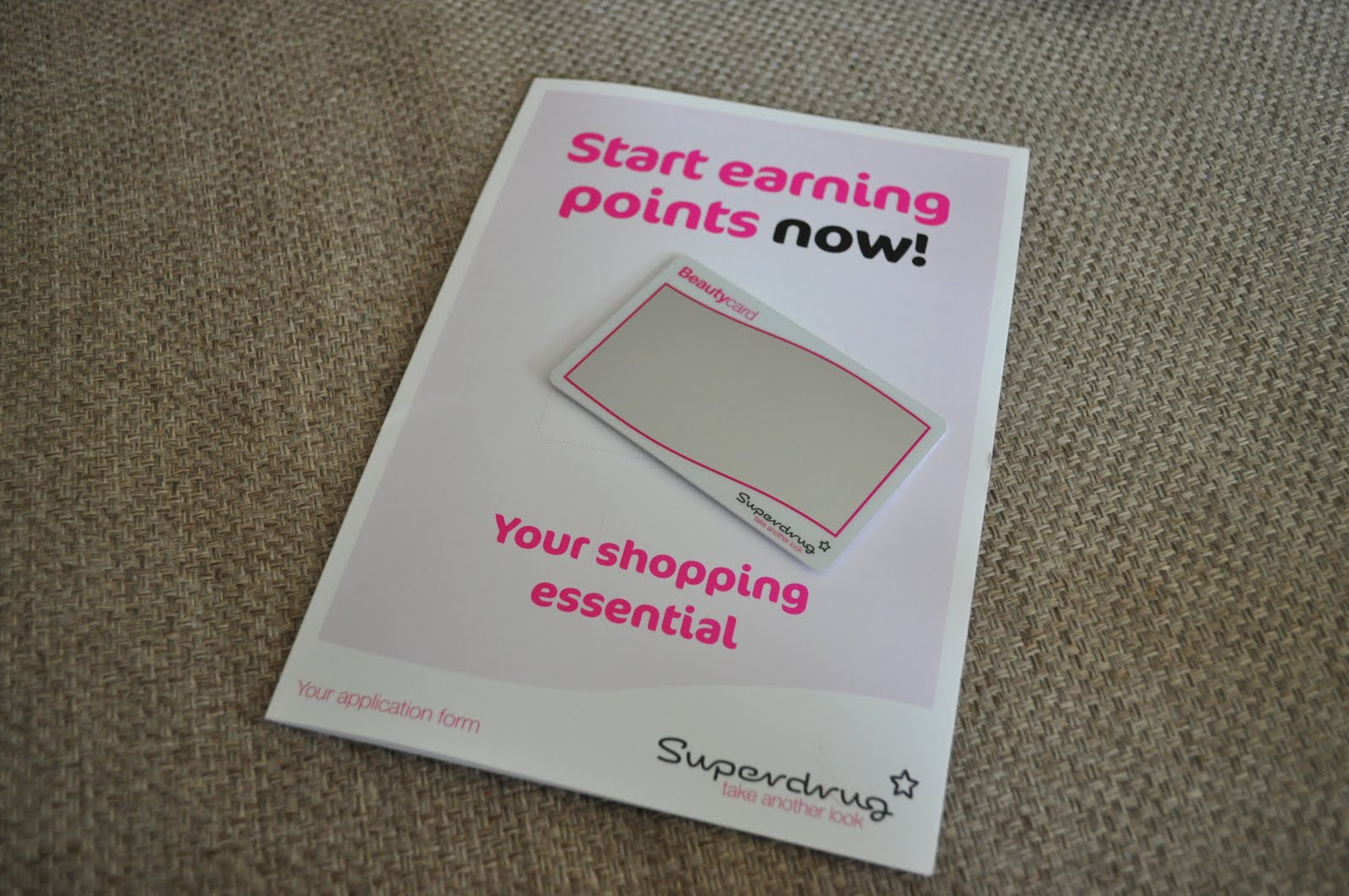 Laura's Bible Superdrug Beauty Card