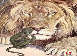 La scimmia e l'alito cattivo del leone (Fedro)