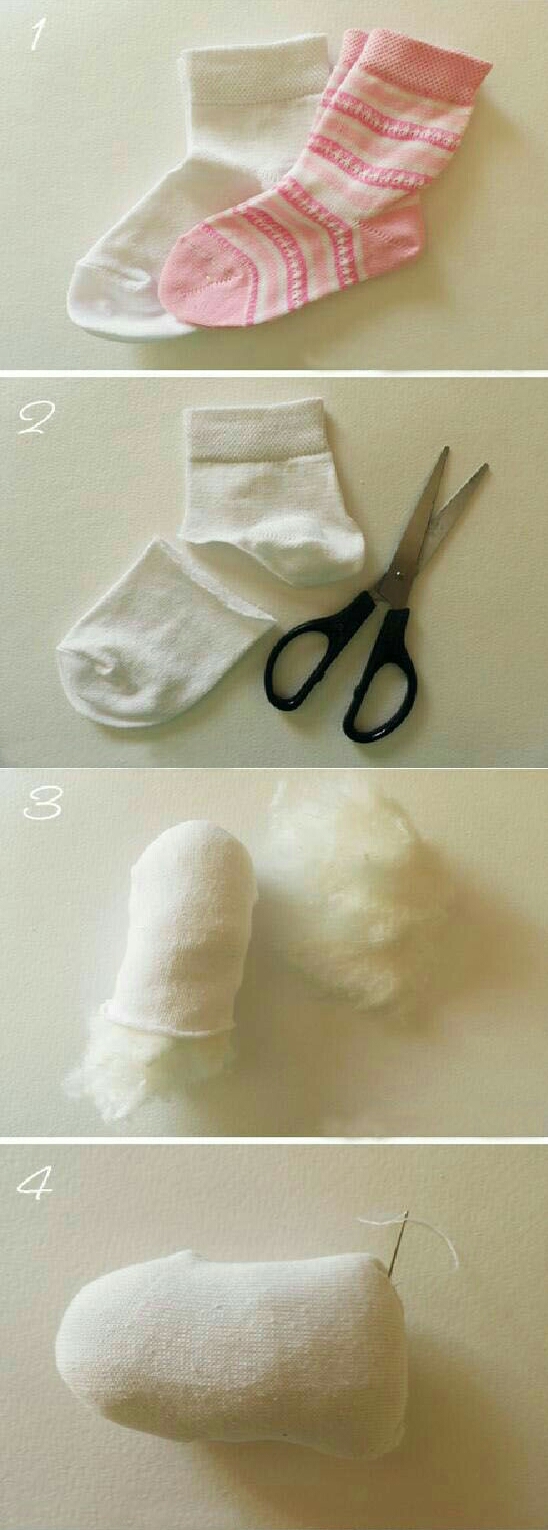  Cara  Kriya Cara  membuat boneka  kelinci dari  kaos kaki