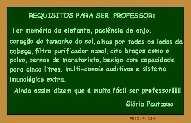 Ser professor O que um professor precisar ser e fazer?! #educaçao #