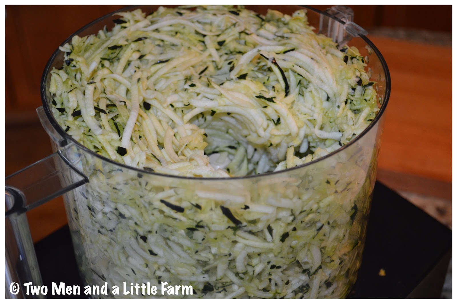 Two Men and a Little Farm HOW TO SHRED AND FREEZE ZUCCHINI FOR LATER USE