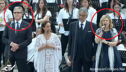 Cantantes Don Moen y Darlene Zschech cantan en el Vaticano ante el Papa Don Moen y Darlene Zschech cantan en el Vaticano