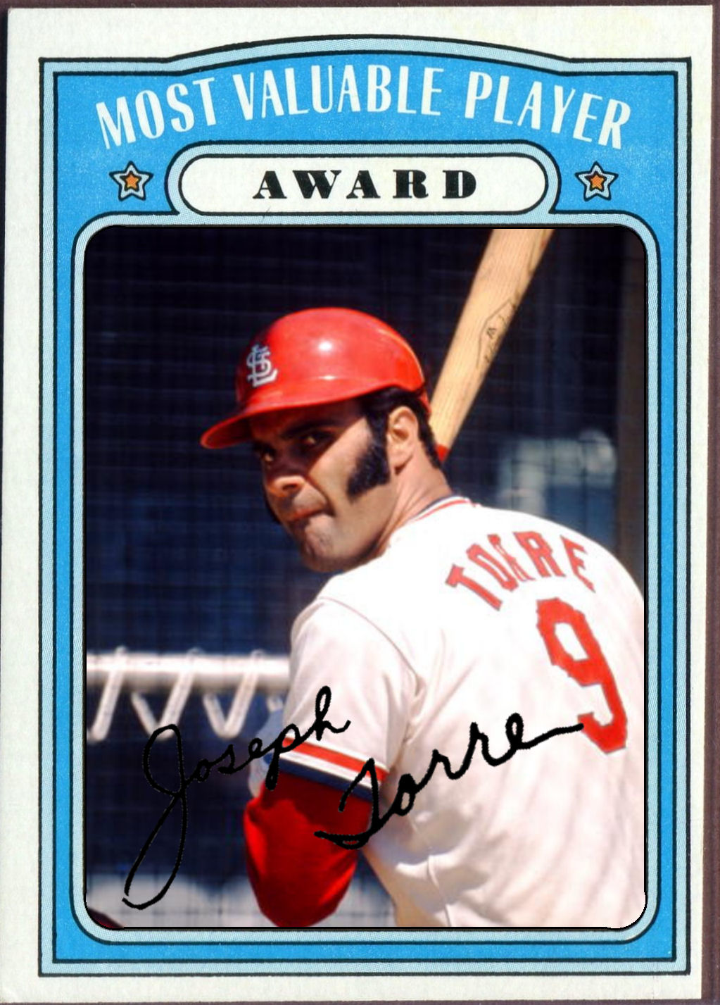 Cards That Never Were 1972 Topps MVP Award Joe Torre