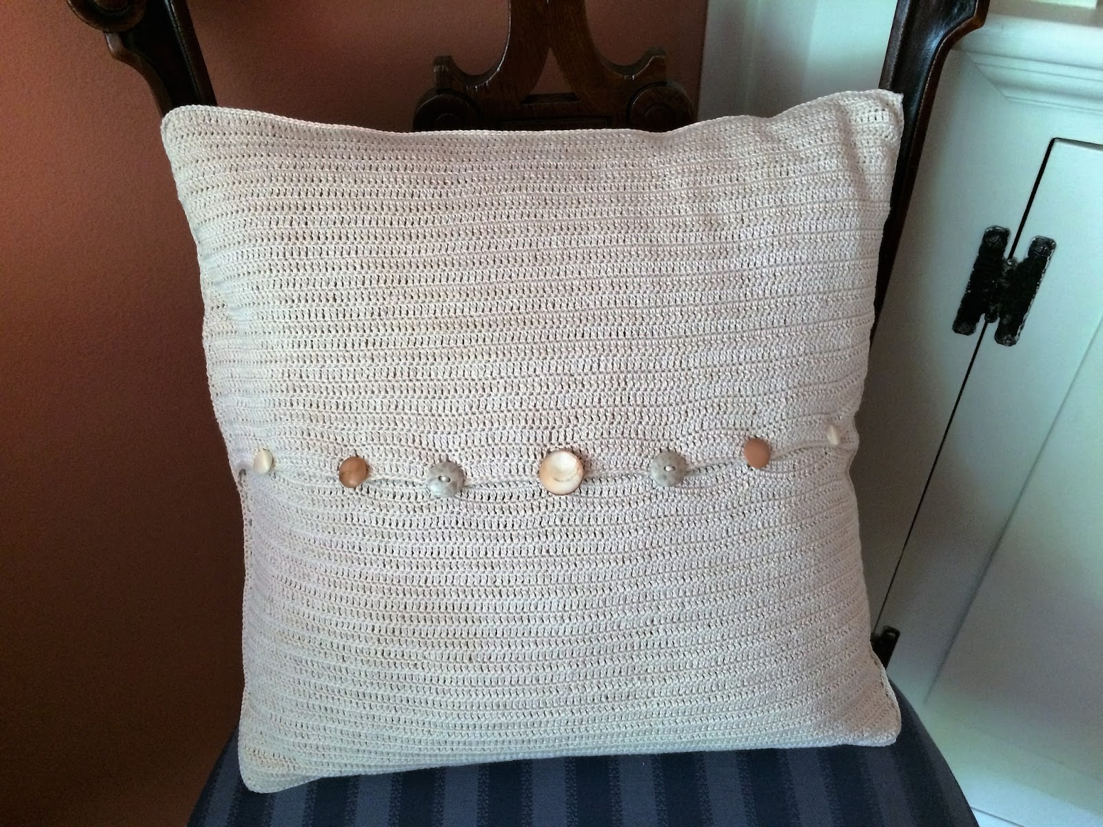 Creative Quest Crochet Throw Pillow Cover