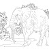 Unique Hard Elephant Coloring Pages Drawing