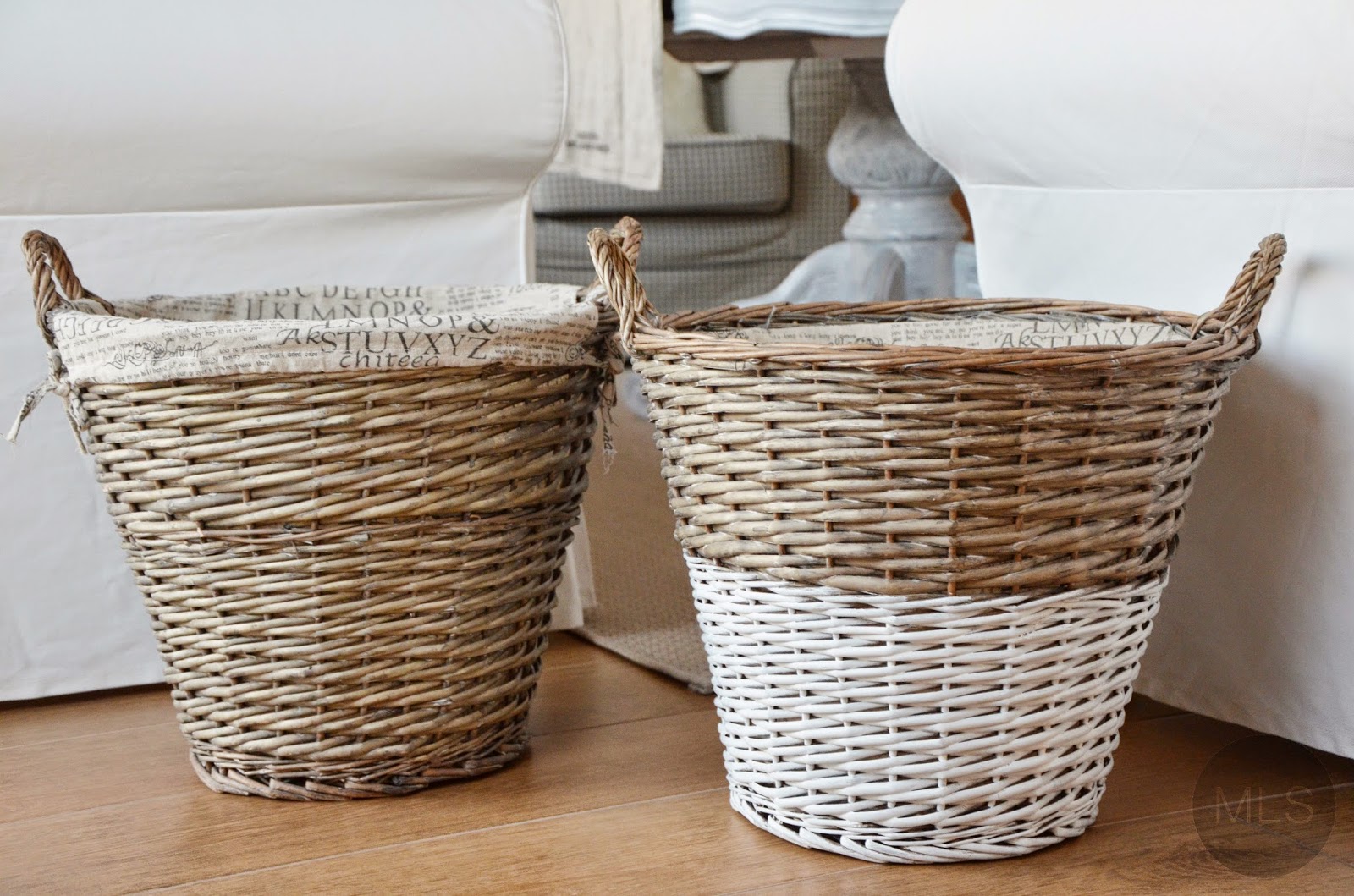 Dip dyed baskets DIY 1 Home Picture