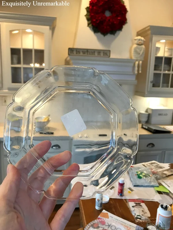 Thrift Store Glass Dish Upcycle