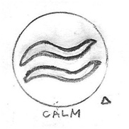 Calm Icon drawing