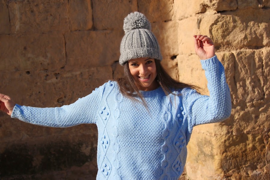 DIY Cómo hacer gorro de lana dos agujas (patrón gratis) blog de costura y blog diy