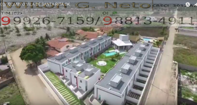 Imagem da perspectiva Residencial Vilas de Santa Rita. Nesta perspectiva podemos ver uma ótima imagem que mostra o interior do condomínio e sua distribuição