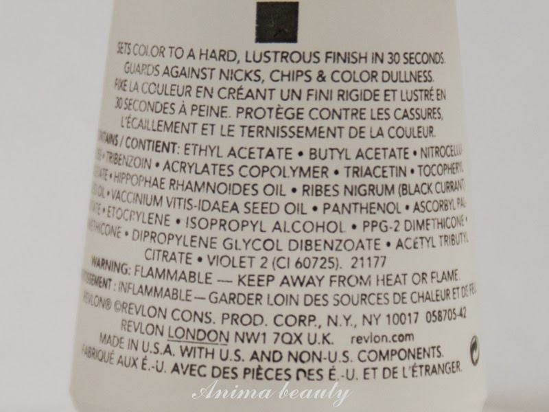 Anima beauty Revlon Quick Dry Top Coat №960.