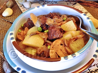 Beef Ragout, beef stew, stew, potatoes, mushrooms