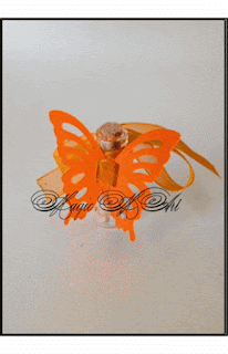 Сватбено подаръче за гости карнеол с тагче пеперуда