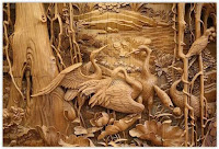 cuadro de madera tallado