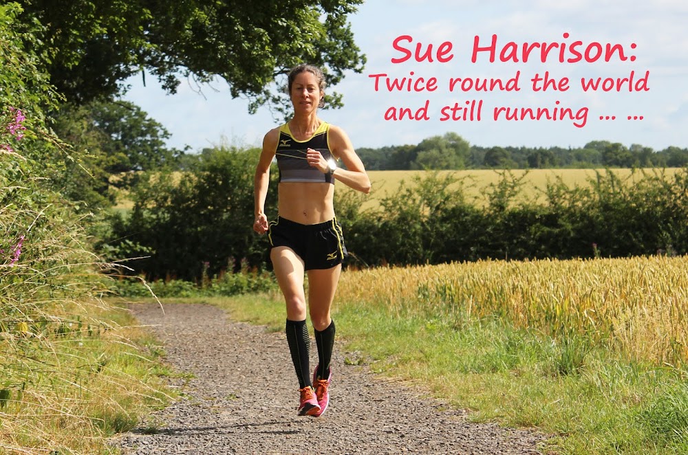 Sue Harrison:  Twice round the world and still running ... ...