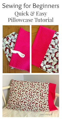 easy pillowcase the perfect first sewing project