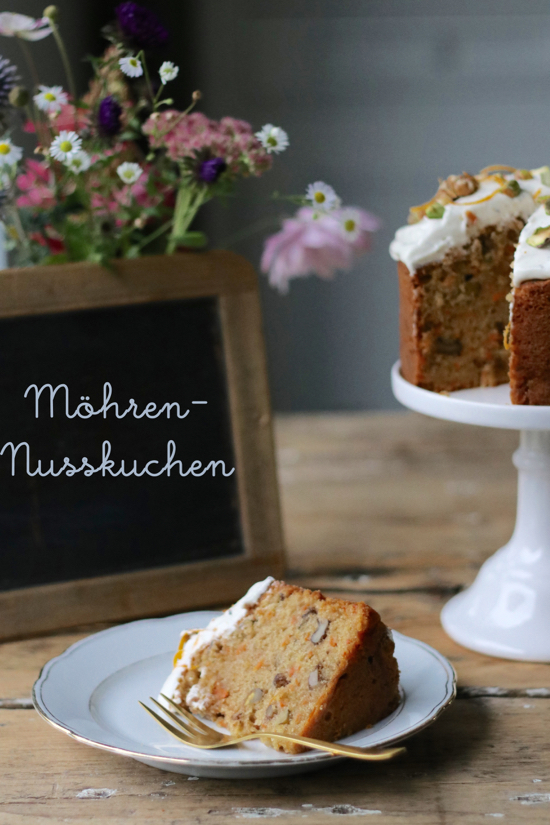Herzstück: Herbstlicher Möhren-Nusskuchen