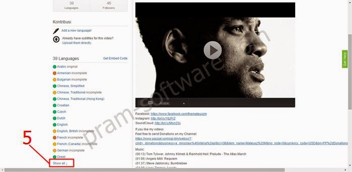 menampilkan semua subtitle