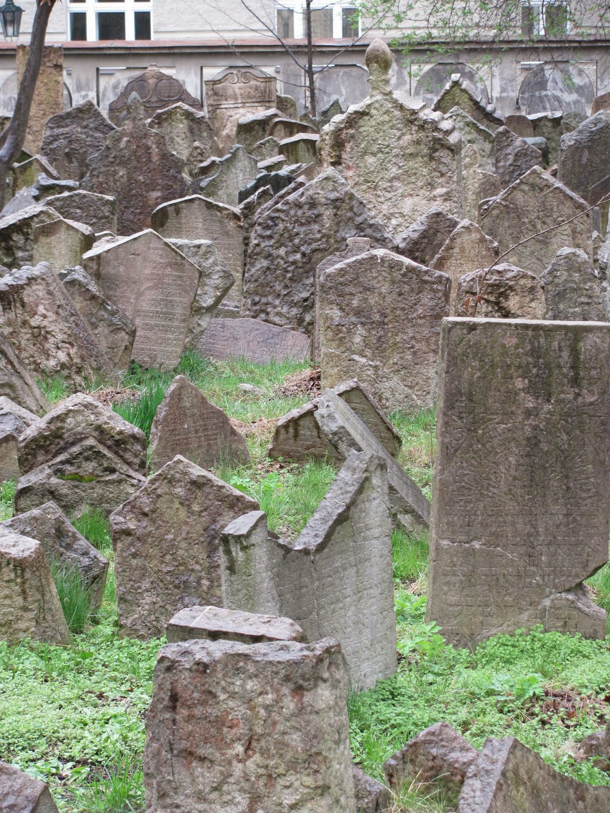 Gravestones Old Jewish Cemetery Prague, Czech Republic