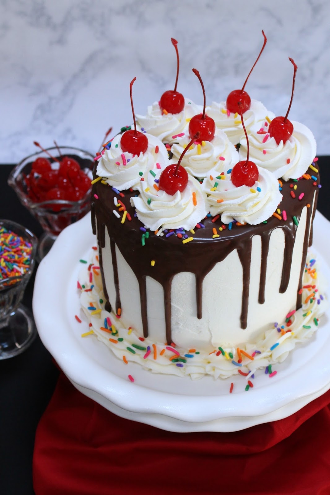 Love and Confections: Banana Split Layer Cake