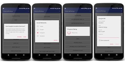 Android Material Dialogs 