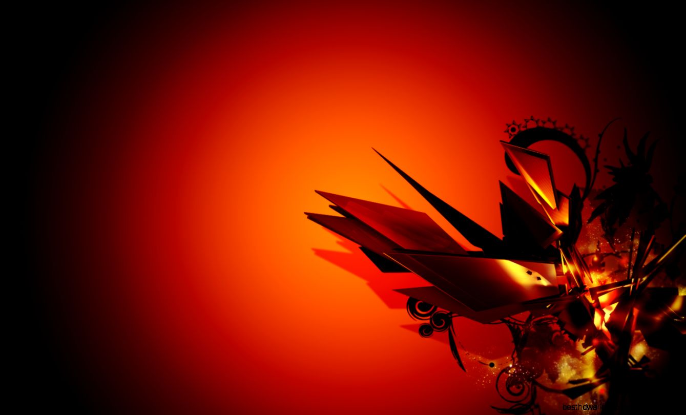 awesome red orange abstract 56568