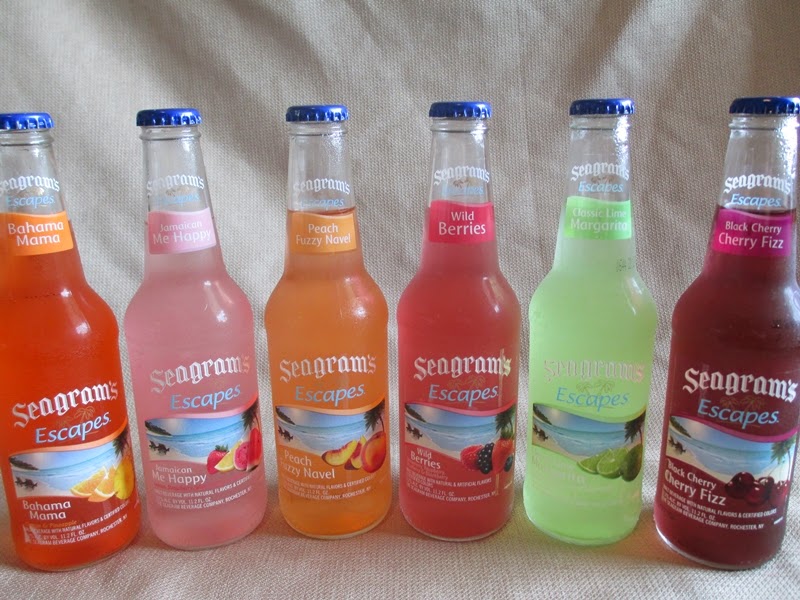 All the Seagram's Escape flavors lined up