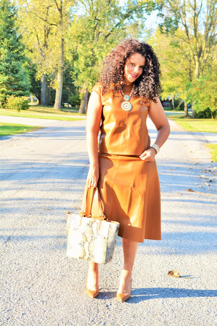 Curlybyrdie Chirps: One Faux Leather Skirt X's 3