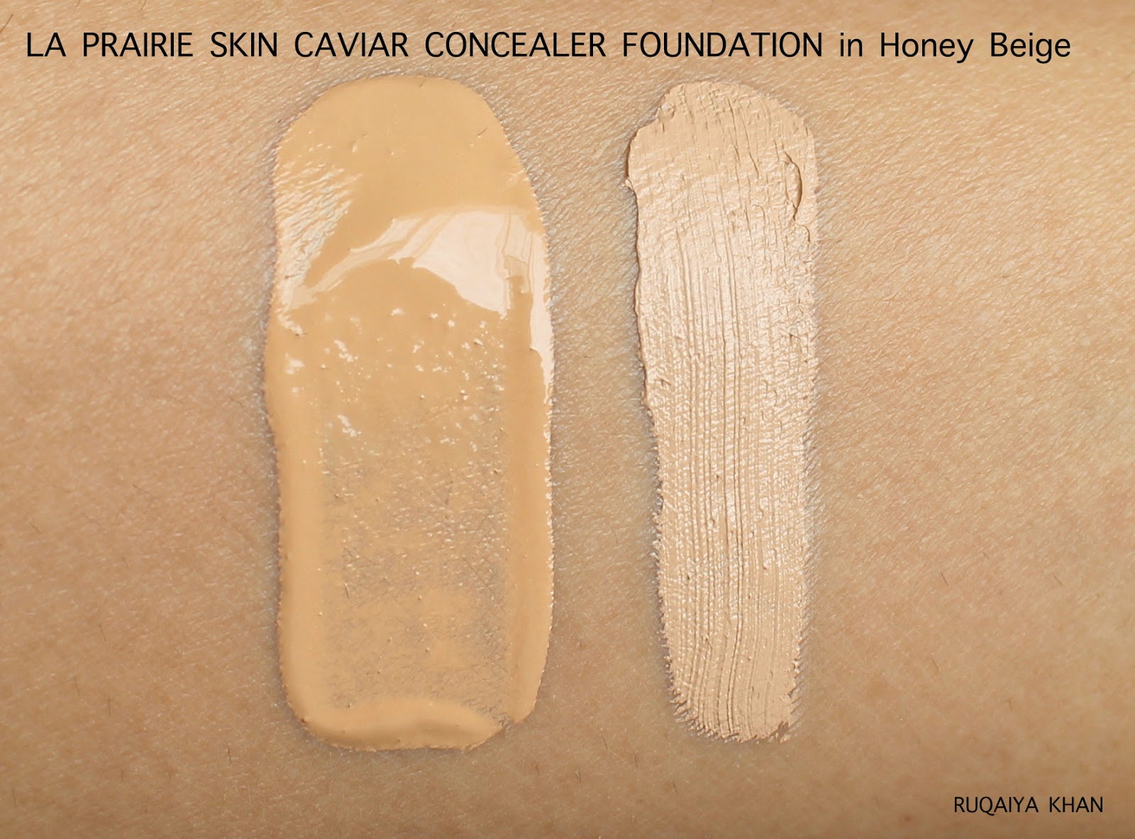 Ruqaiya Khan LA PRAIRIE Skin Caviar Concealer Foundation SPF 15 in