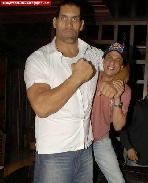 Shahrukh khan with The Great khalli