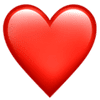 significado dos emojis de coração vermelho