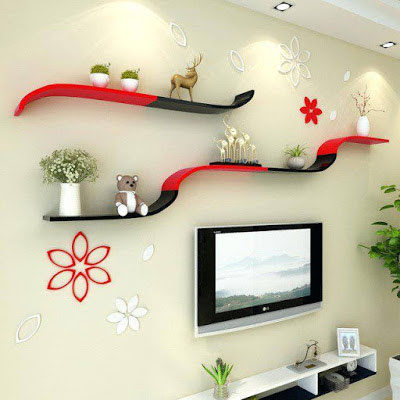 Decorative corner wall shelves design ideas for modern home interior