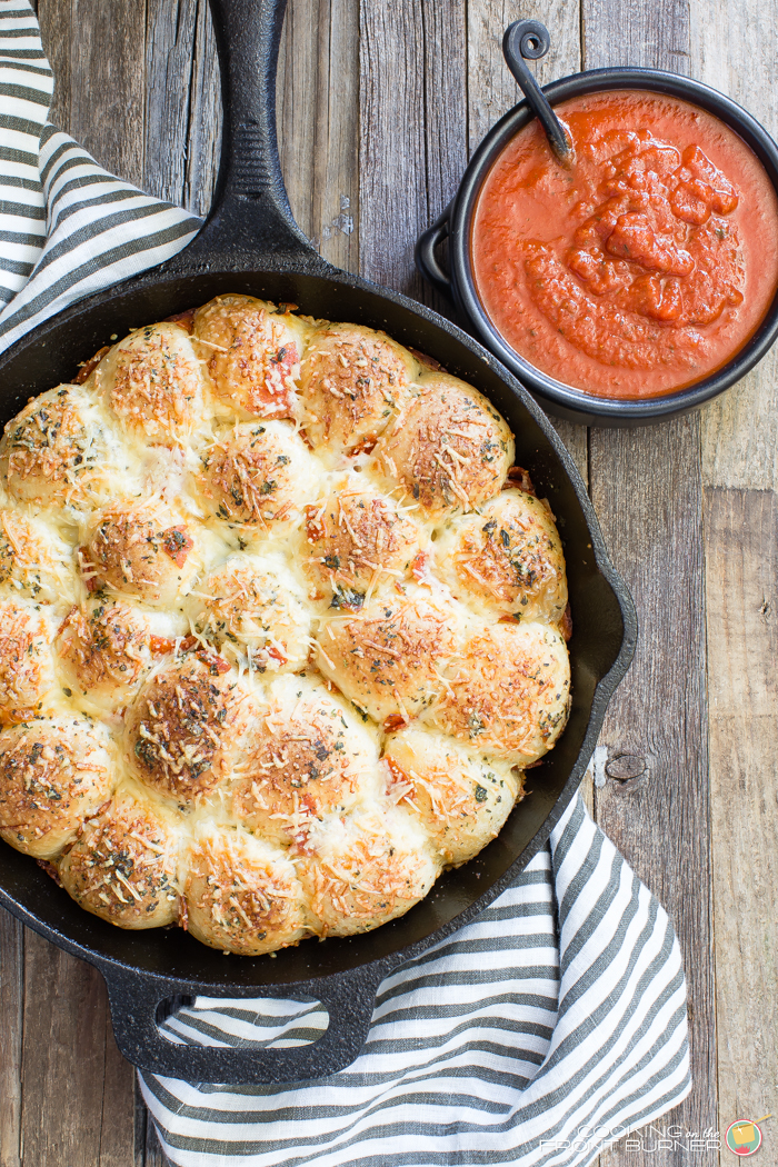 Pull Apart Pizza Rolls | Cooking on the Front Burner
