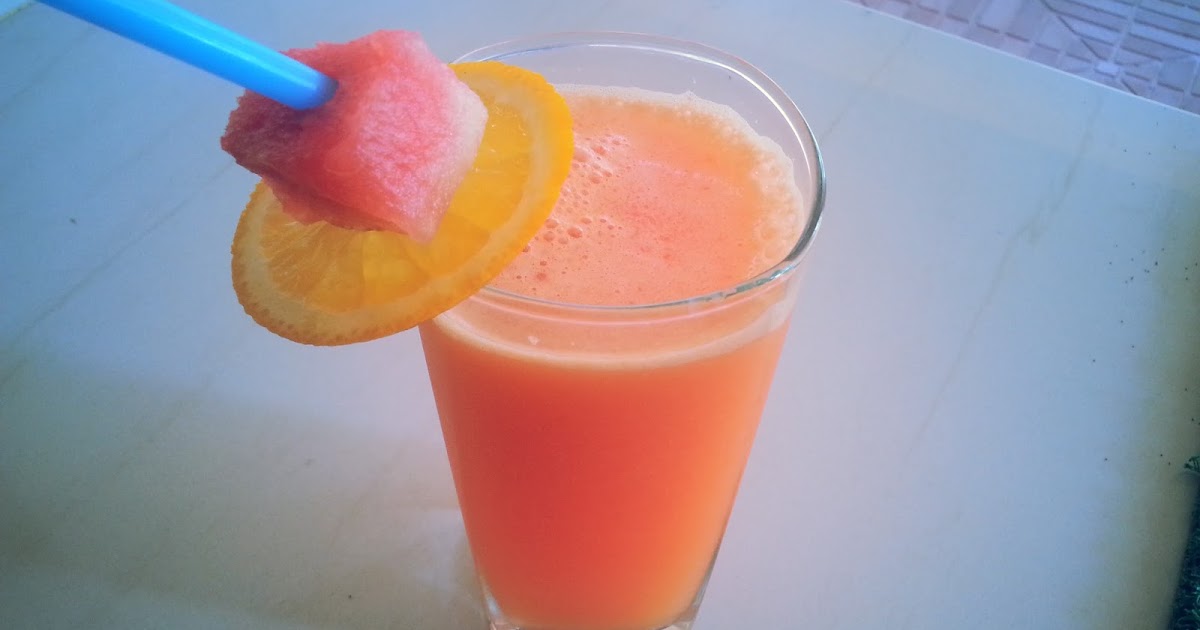 Watermelon orange juice recipe Easy summer drink Kunjaminas Recipes