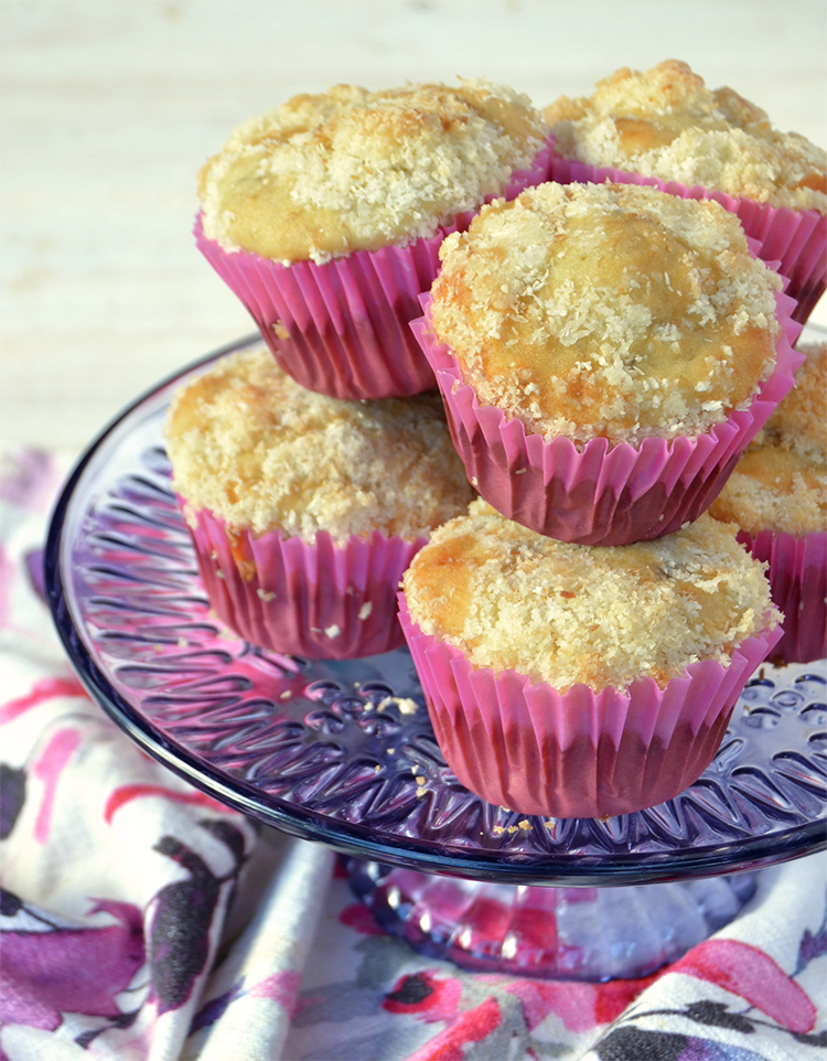 Muffins de banana con crumble de coco / Recetas dulces, fáciles y ricas