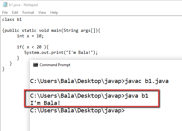 Java - Decision Making Statements and Loops ~ Bala's Trainee Portal