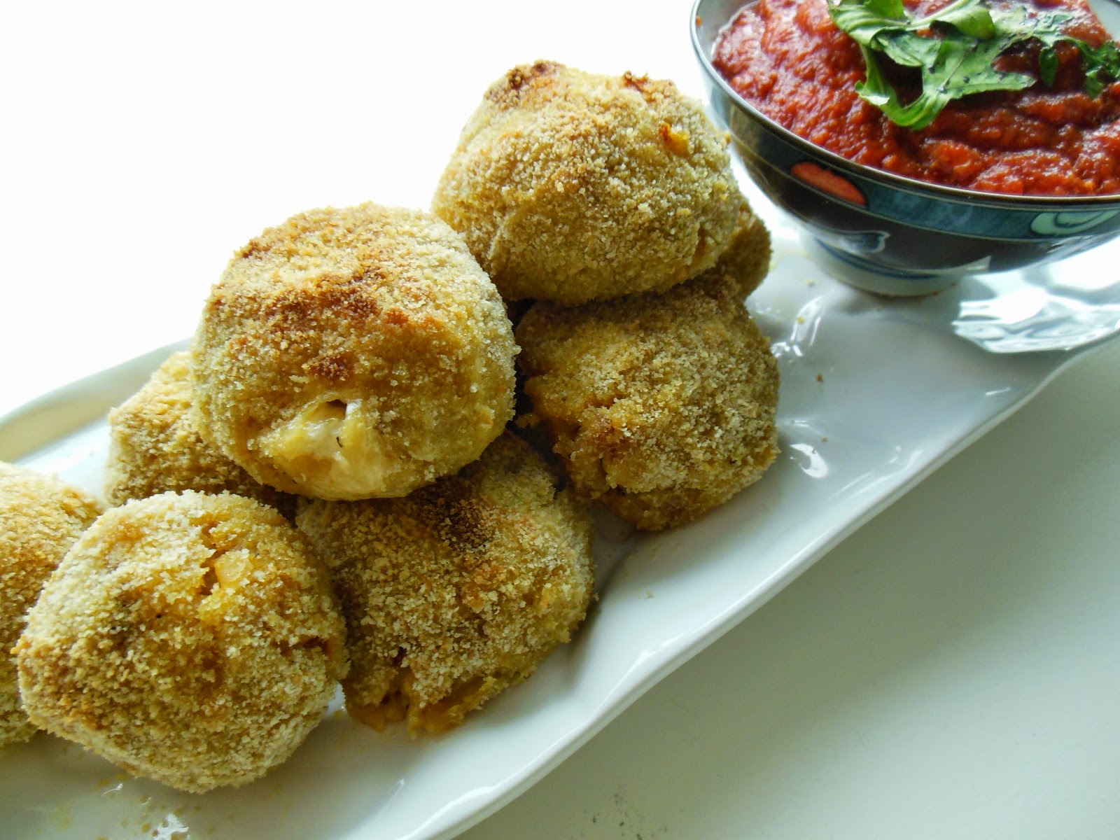 Baked Arancini with Marinara Tasty & Chic