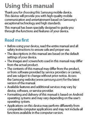 Samsung Galaxy S3 S III GT-I9300 User Manual
